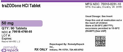 Mm4 (Trazodone HCl 50mg 70518 4760 03)
